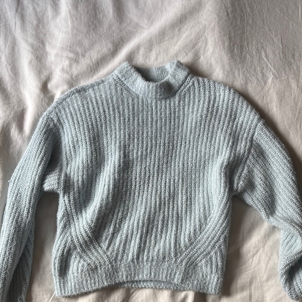 Baby blue Abercrombie sweater